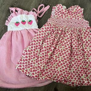2 pink cute dresses